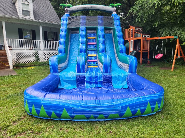 16FT Blue Crush Water Slide