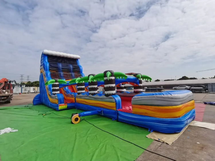 20ft Tidal Wave Double lane with slip n slide
